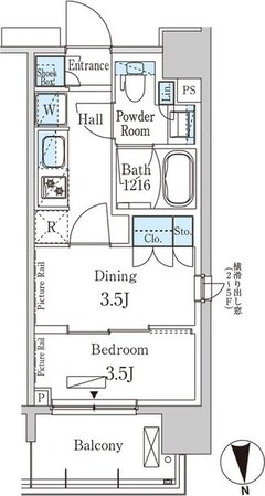 パークアクシス上野EASTの物件間取画像